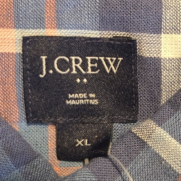 J. Crew Men's Homespun Cotton Colorful Plaid Button Down Shirt Size XL - Picture 6 of 9